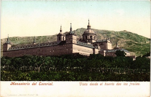 Cpa spain monasterio del - spain,