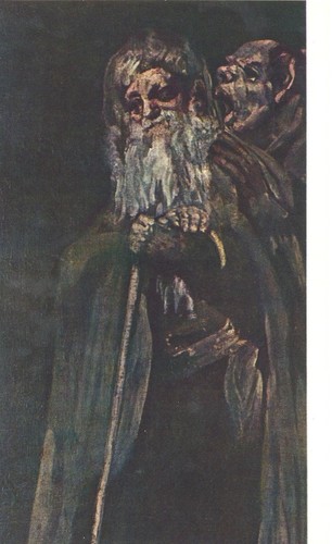 Postal goya dos - goya, frailes